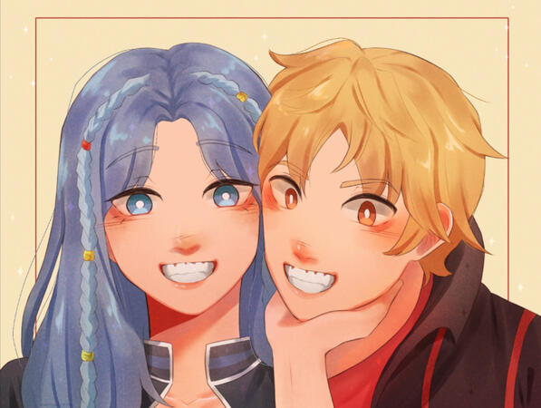 oc x izumi by @marionettehrh11 on twitter